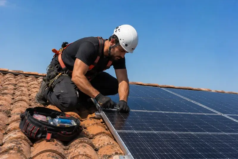 Maintenance et monitoring de panneaux solaires à Masnières