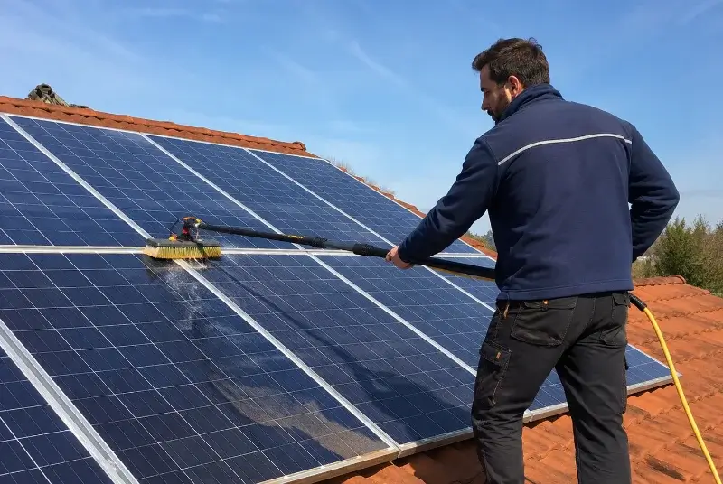 Nettoyage et entretien de panneaux solaires à Masnières